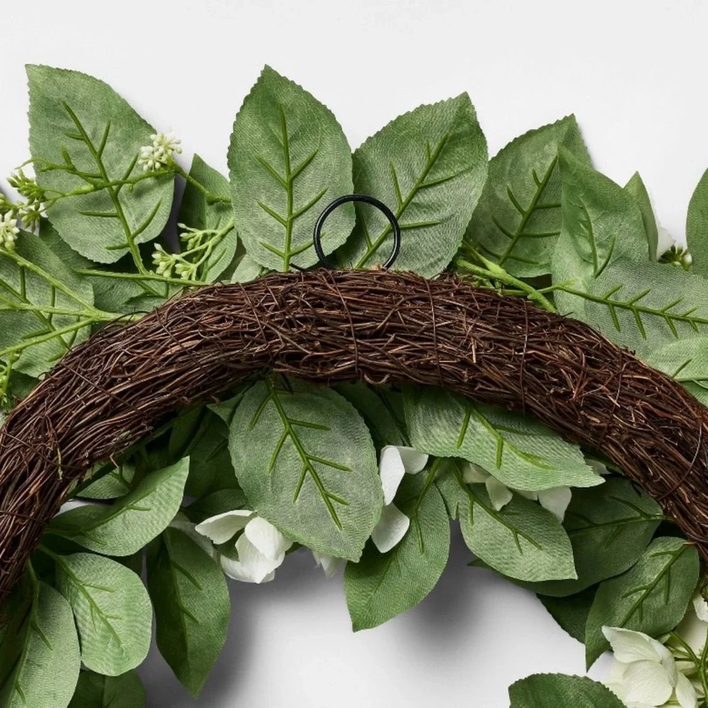 Hydrangea Wreath Cream — Threshold designed with Studio McGee